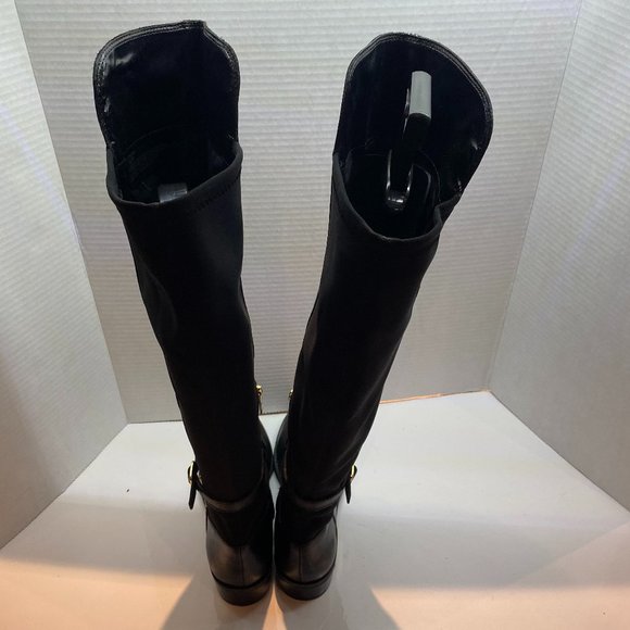 Vince Camuto Pretanna Black Leather Tall Boot - Picture 11 of 16